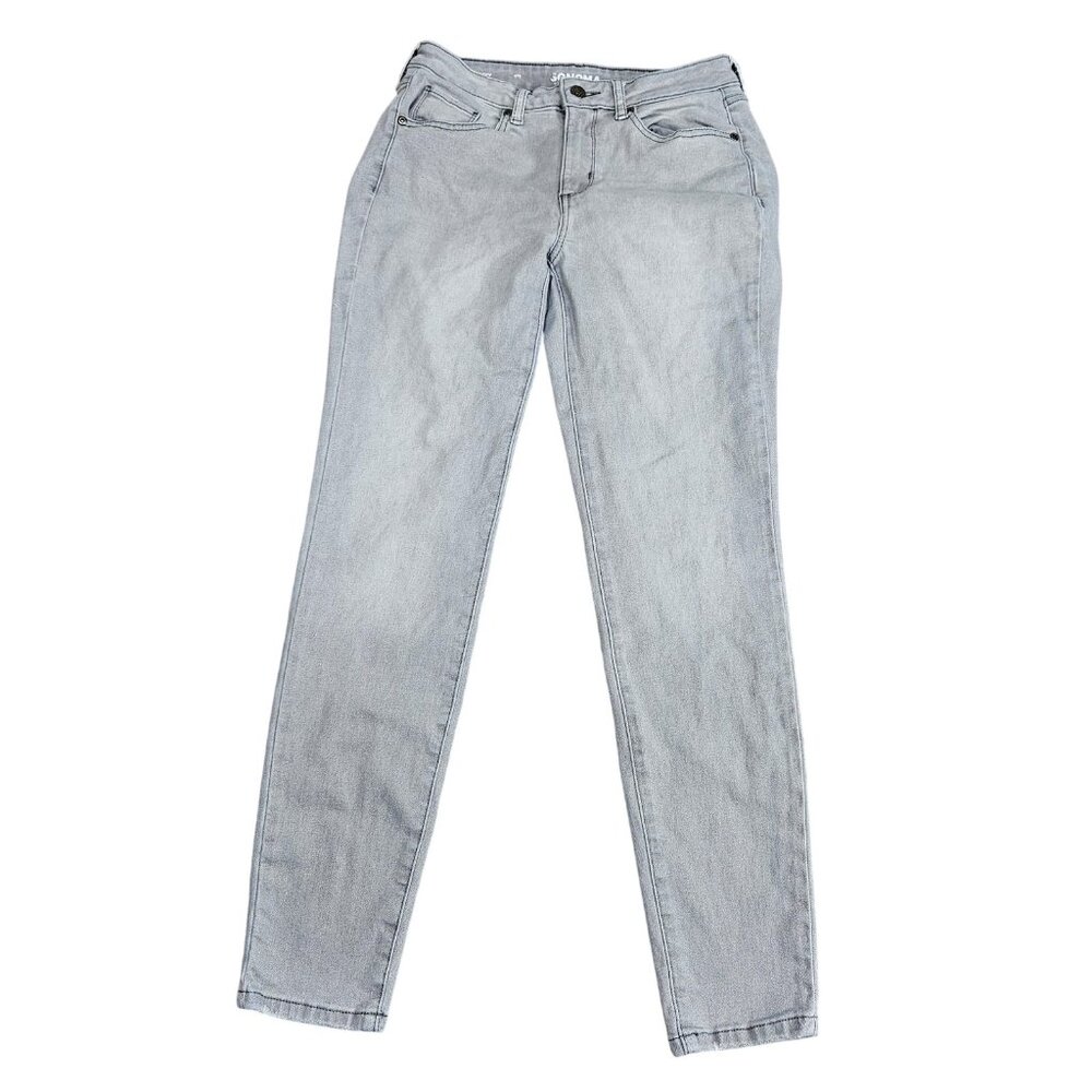 Sonoma Goods For Life Curvy Skinny Jeans Womens 4R Gray Light Wash Stretch Denim